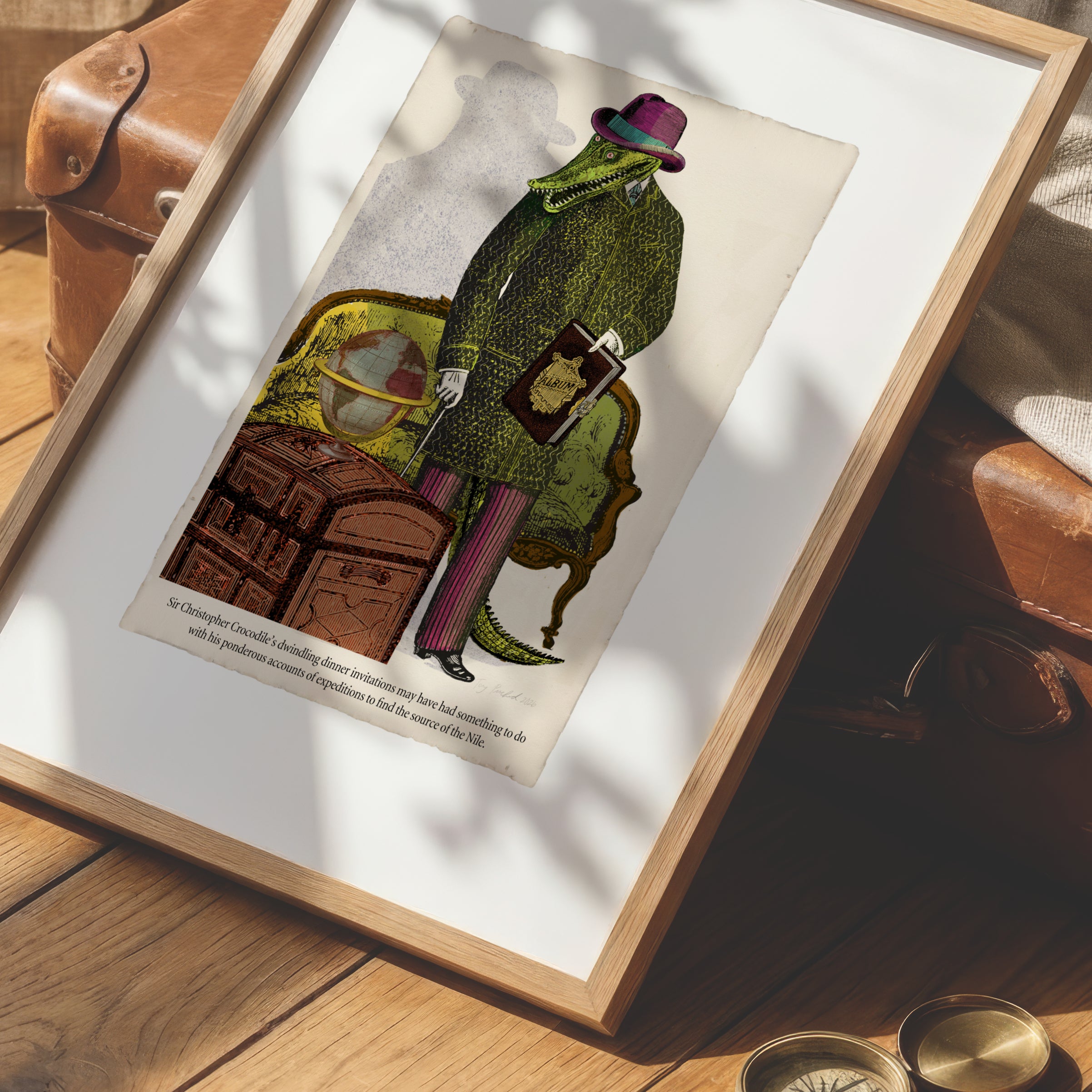 Sir Christopher Crocodile – Animabilia Print