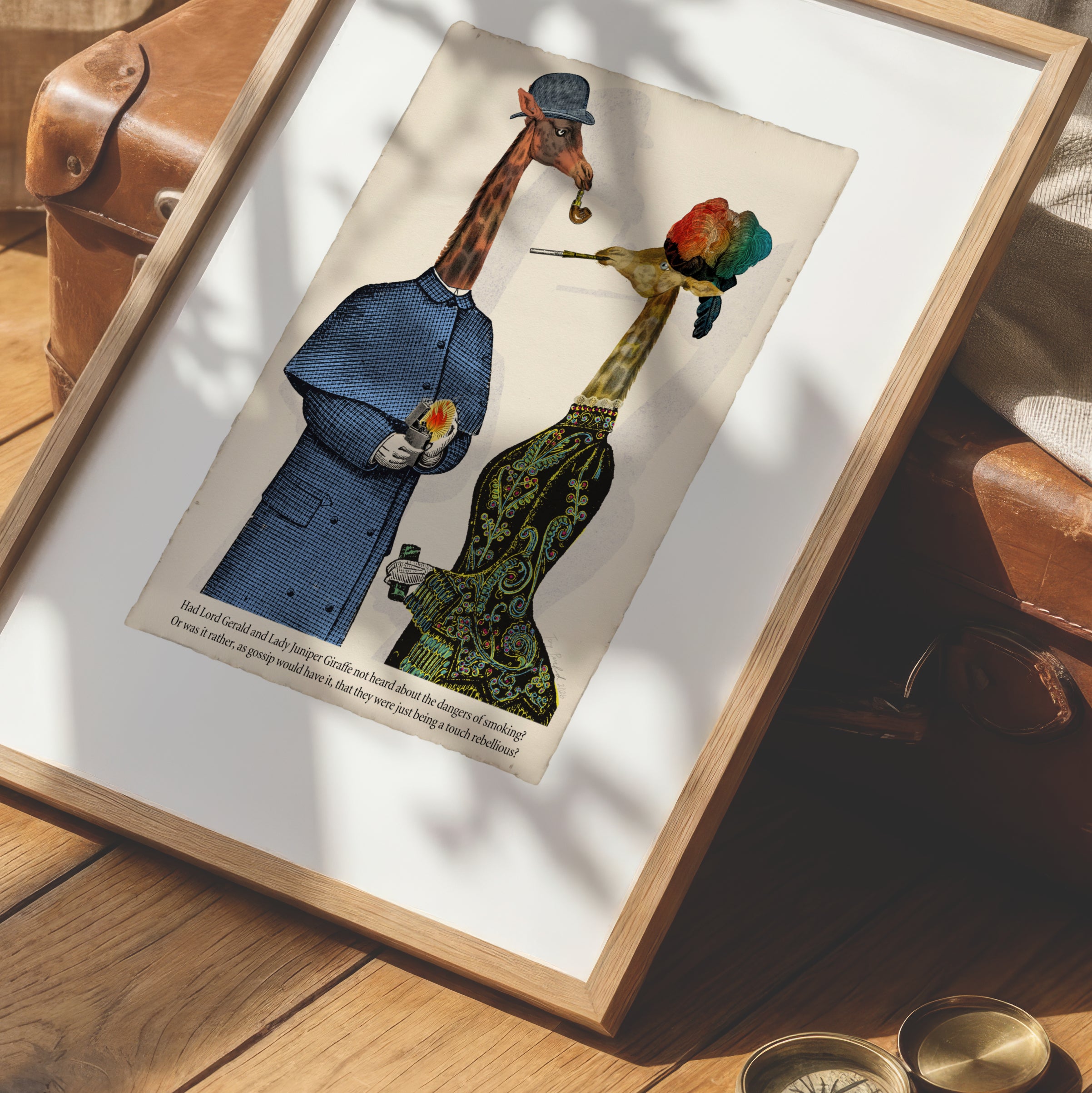 Lord Gerald & Lady Juniper Giraffe – Animabilia Print
