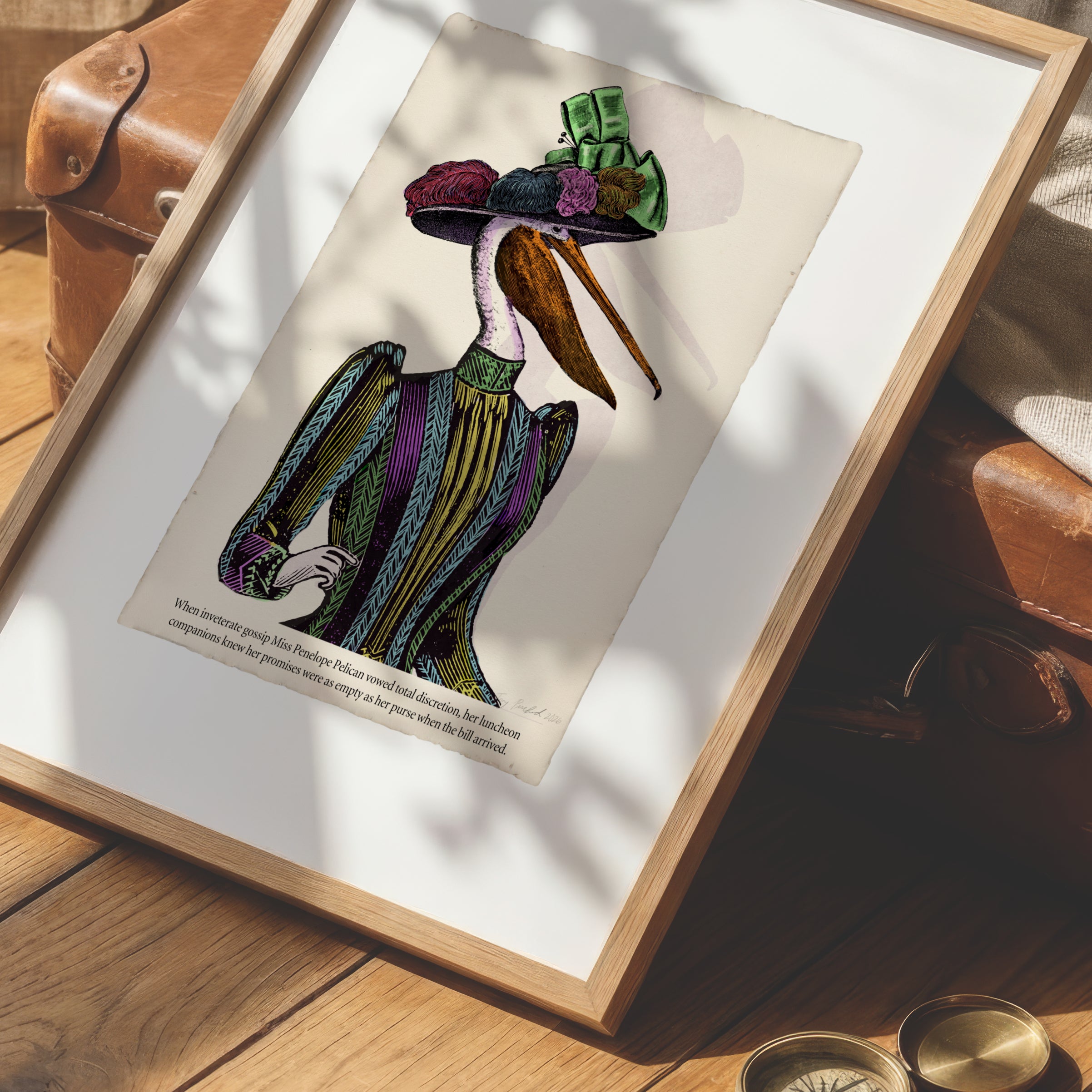 Miss Penelope Pelican – Animabilia Print