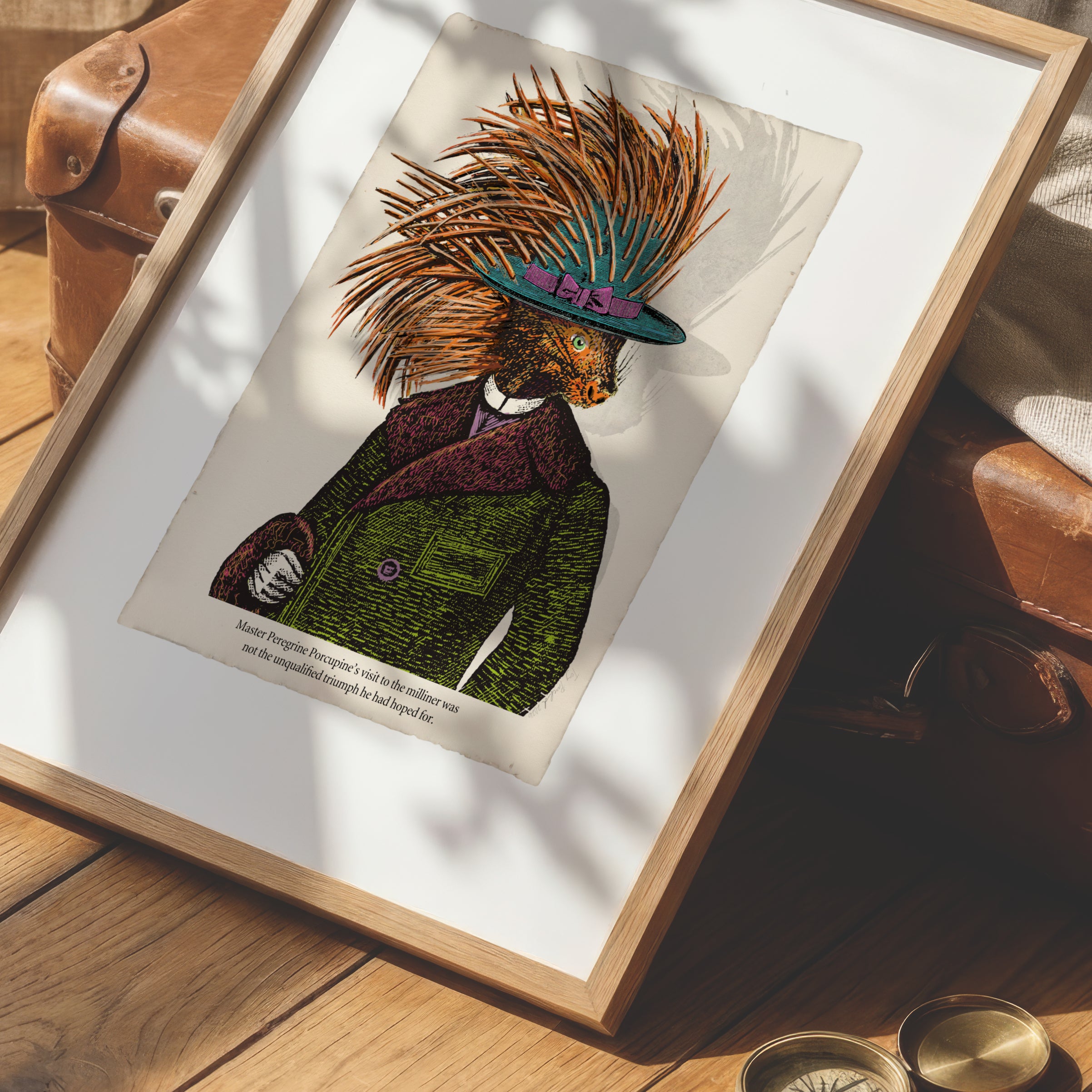 Master Peregrine Porcupine – Animabilia Print