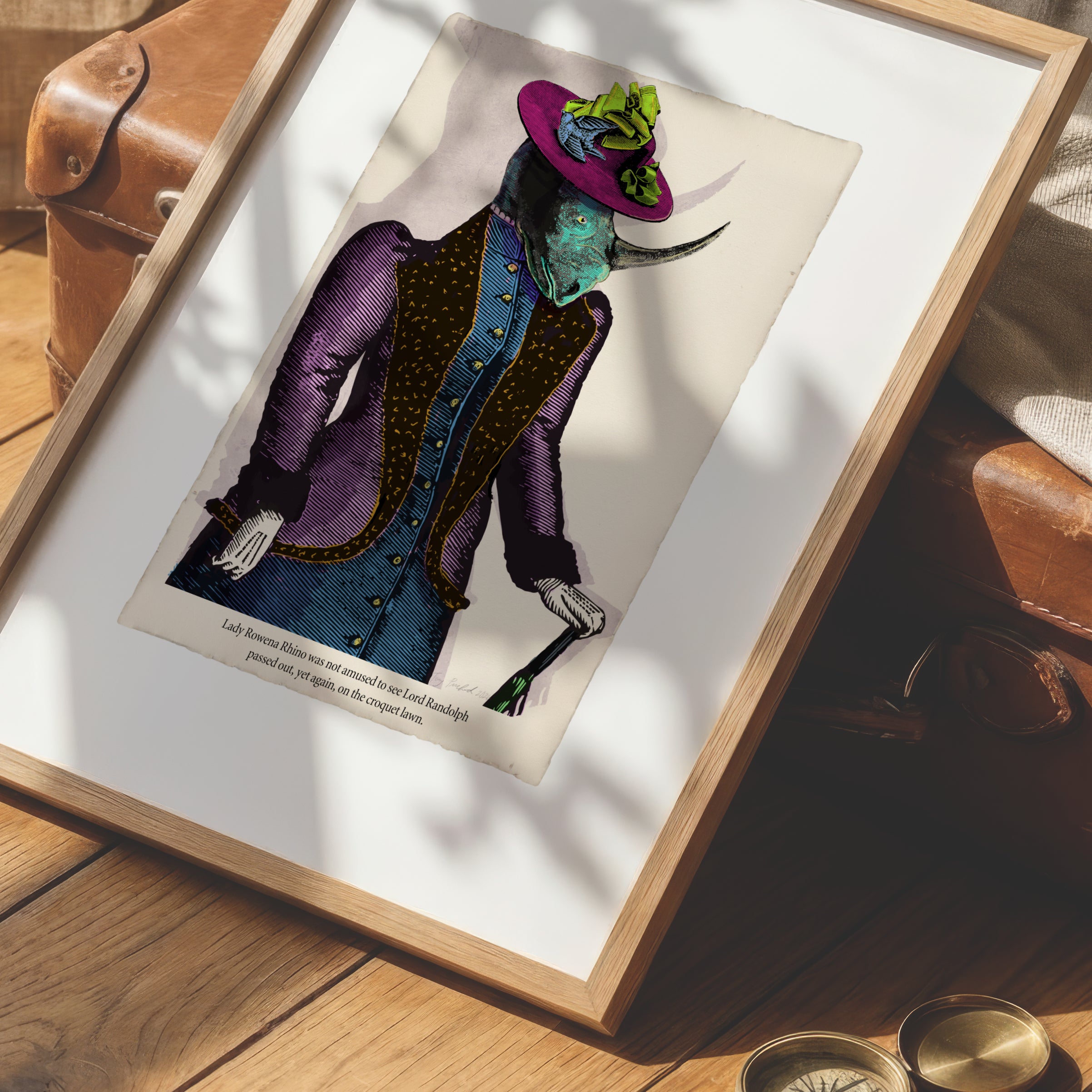 Lady Rowena Rhino – Animabilia Print