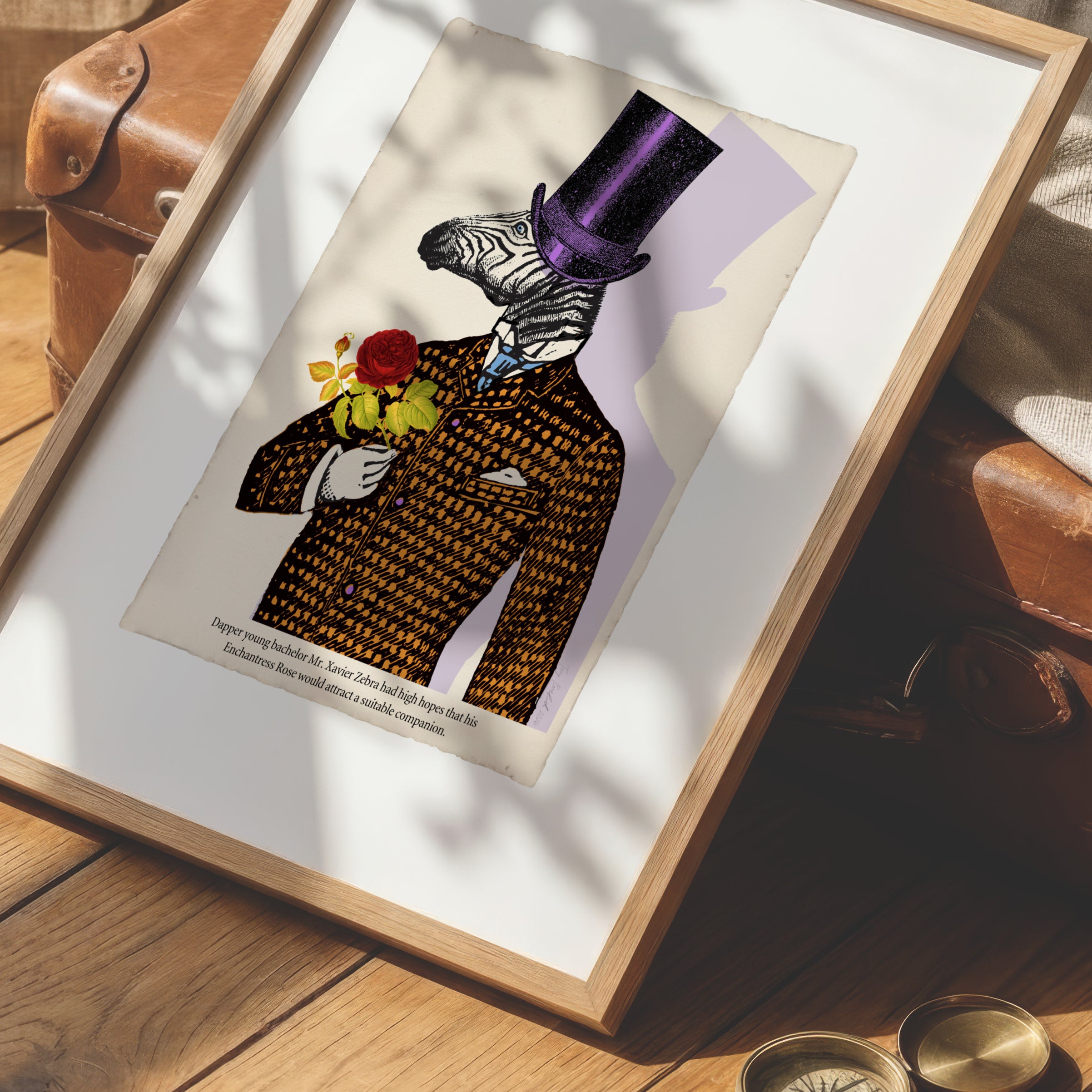Mr. Xavier Zebra – Animabilia Print